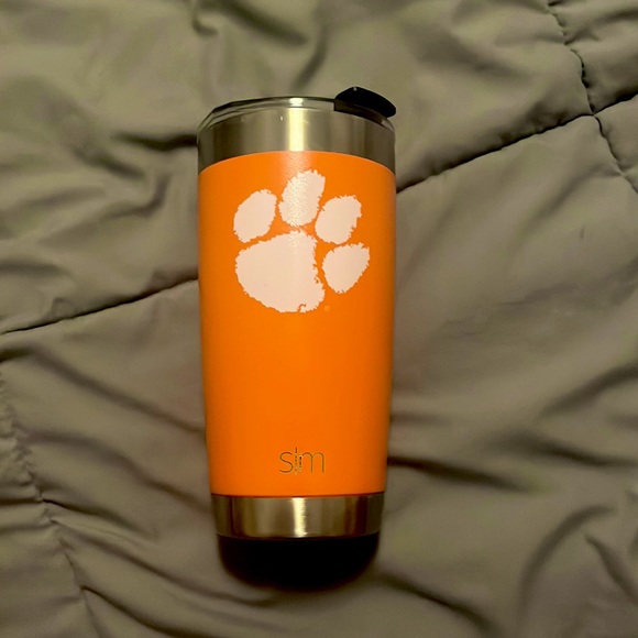 s|m Other - Clemson Orange and Silver Tumbler